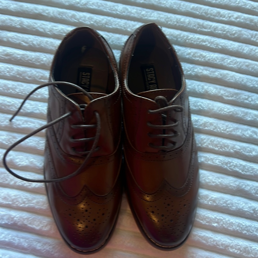 Almost brand new brand new Stacy adams shoes for boys